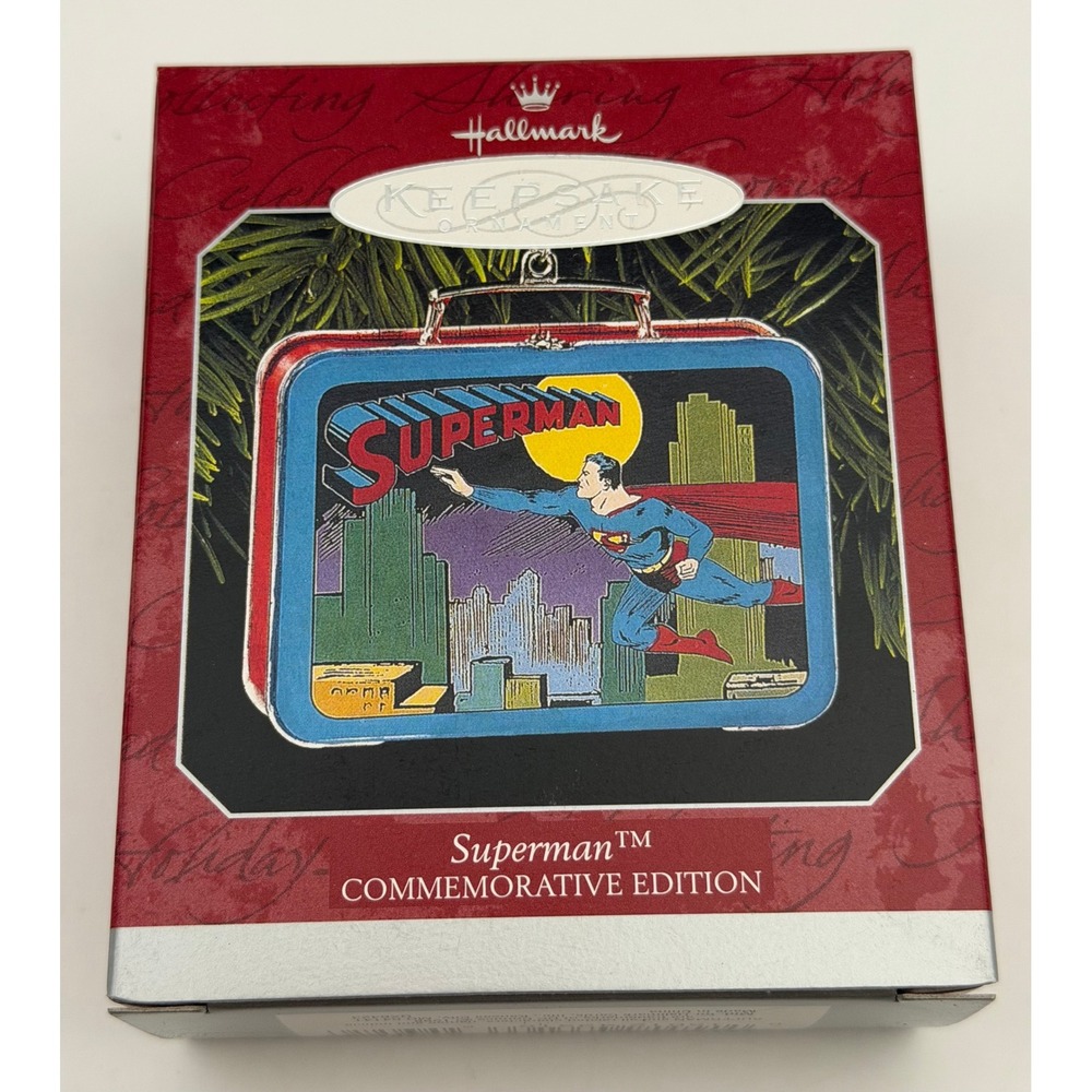 Hallmark Keepsake 1998 Superman Lunch Box Ornament Commemorative Edition QX6423
